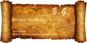 Brosz Godvin névjegykártya